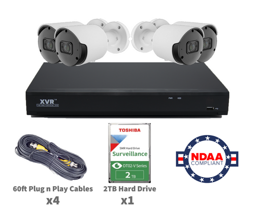 Kit Cámaras Seguridad Vigilancia CCTV, NVR DVR HVR XVR