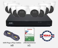 Kit Cámaras Seguridad Vigilancia CCTV, NVR DVR HVR XVR