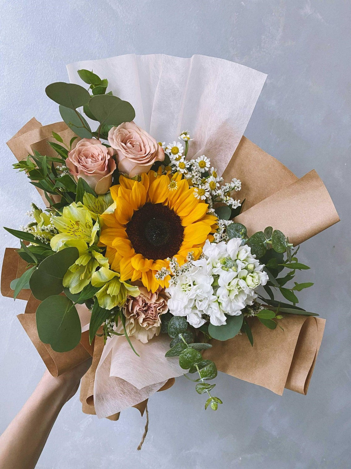 Bouquet of flowers for friendship