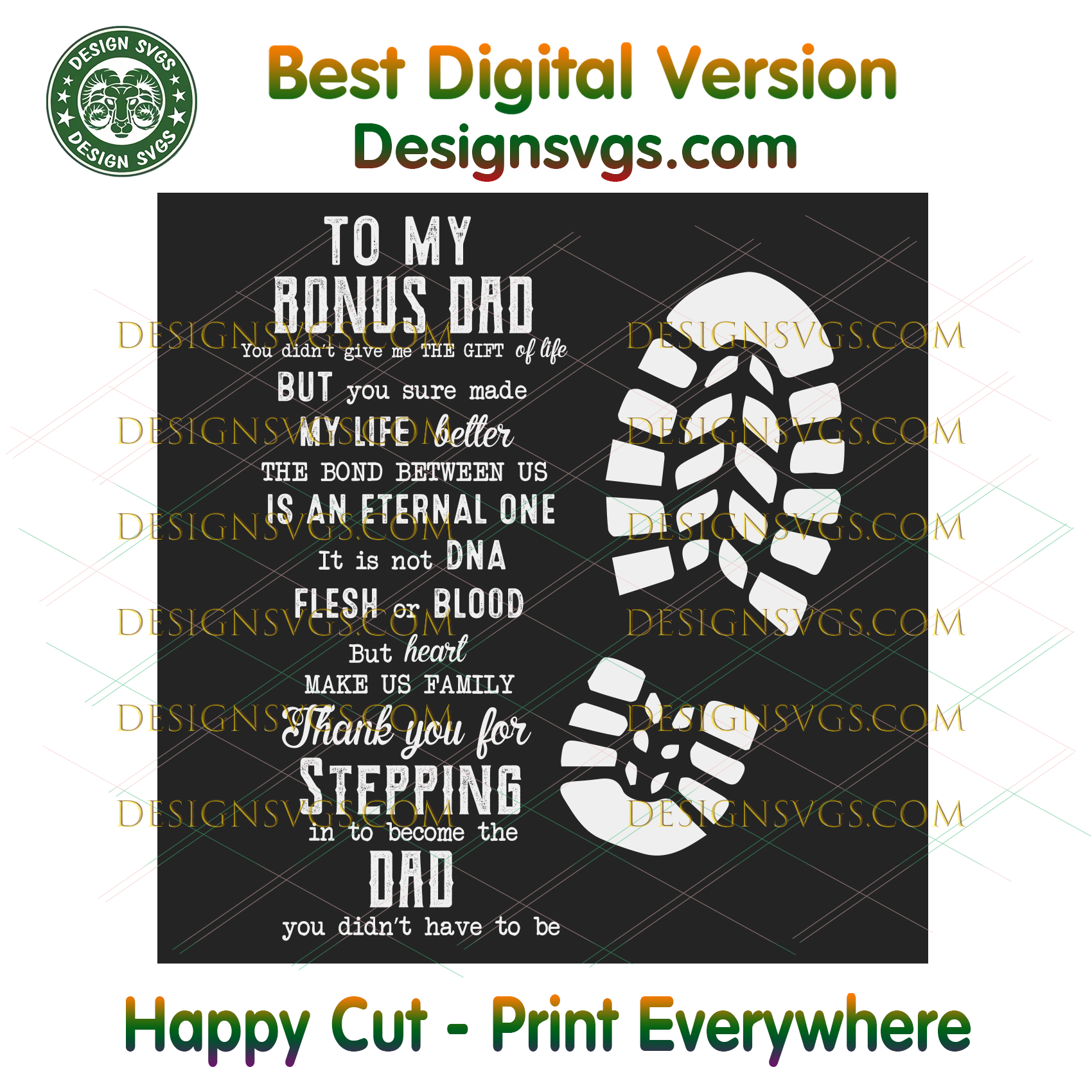 Download To My Bonus Dad Svg Fathers Day Svg Bonus Dad Svg Step Dad Svg Dad Designsvgs