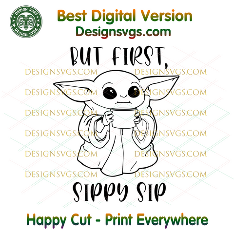 Free Free 327 Baby Yoda Coffee Svg SVG PNG EPS DXF File