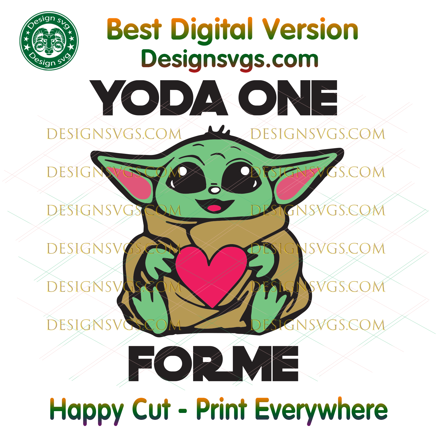 Download Yoda One For Me Svg Valentine Svg Baby Yoda Svg Star Wars Svg Yoda Designsvgs