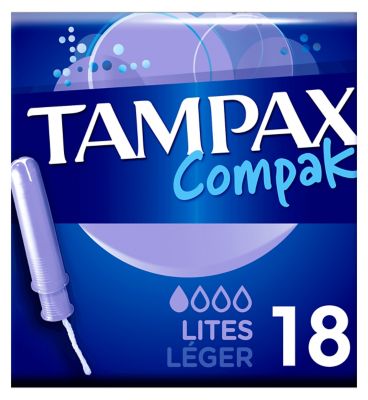 Tampax Compak Regular Tampons Applicator x18