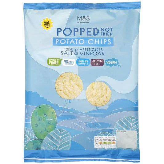 Marks & Spencer Salt & Vinegar Chiplets 100g (Pack of 4) 