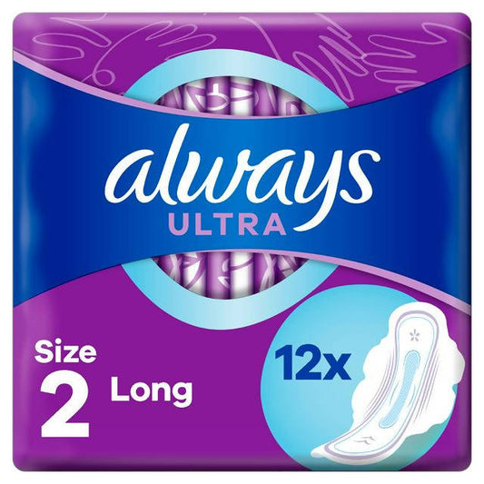 Always Ultra Sanitary Towels Secure Night Extra Wings Pads Size 5