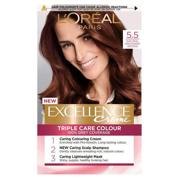 LOreal Paris Excellence Fashion  Shade 554 Intense Warm Auburn 100 g