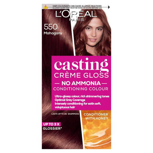 LOreal Paris Casting Creme Gloss Ammonia Free Hair Colour Mahogany 550  875 g  72 ml  JioMart