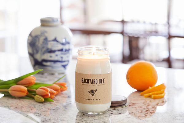 4 oz soy wax candle tin — Bee loved lavender