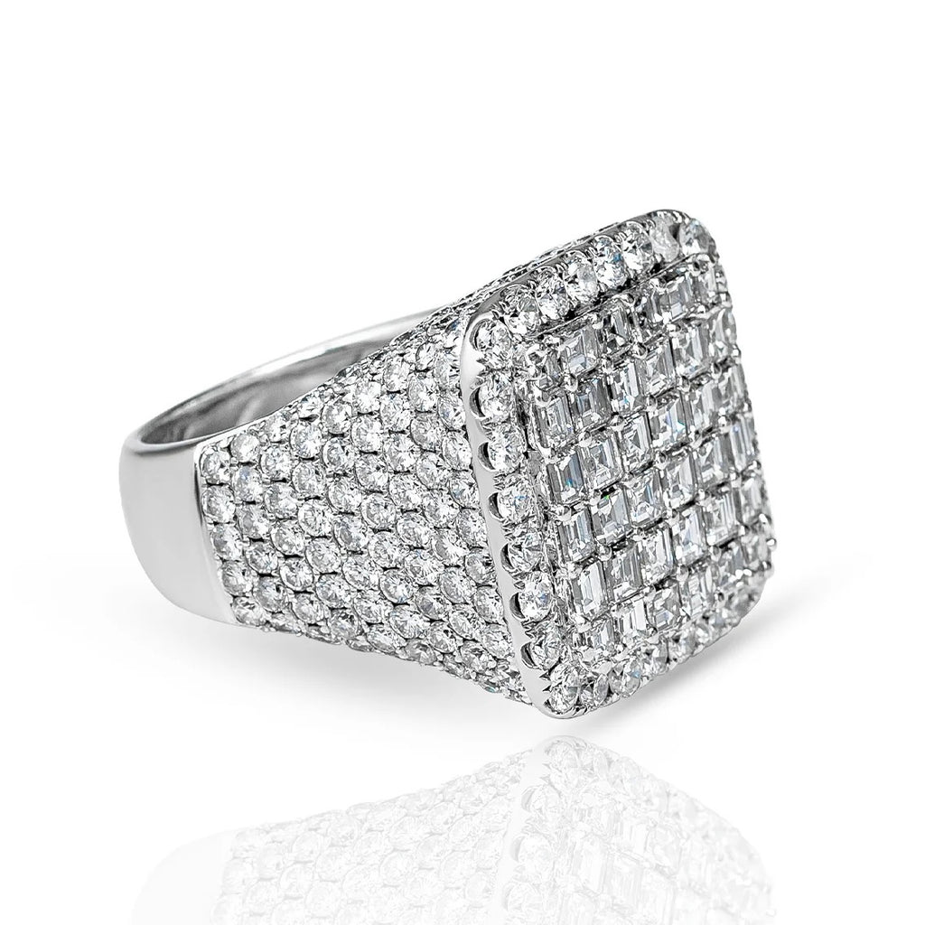 Scintillation Double Band Diamond Ring In Rose- جرس – SABA DIAMONDS
