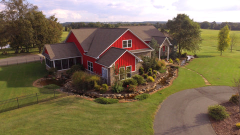 Farm house landscape