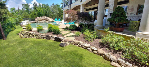 Backyard paradise landscape