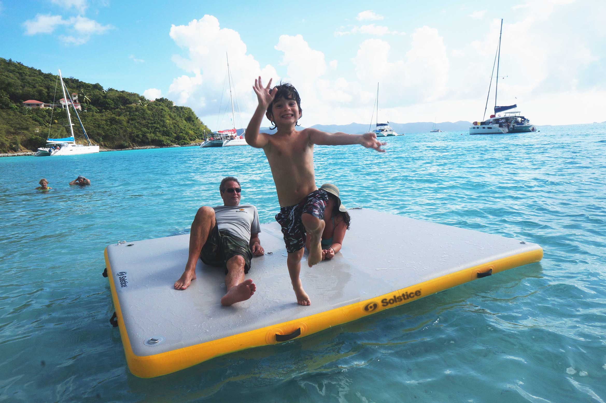 Inflatable Dock Floating Bed Platform, Water Inflatable Dock