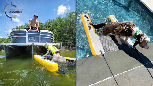 pupplank, dog ramp, inflatable dog ramp