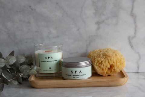 Best Gifts for Her, Best Gifts for Him, Best Spa Candle, Spa scented candle from Bright Candle Co., Gift Guide