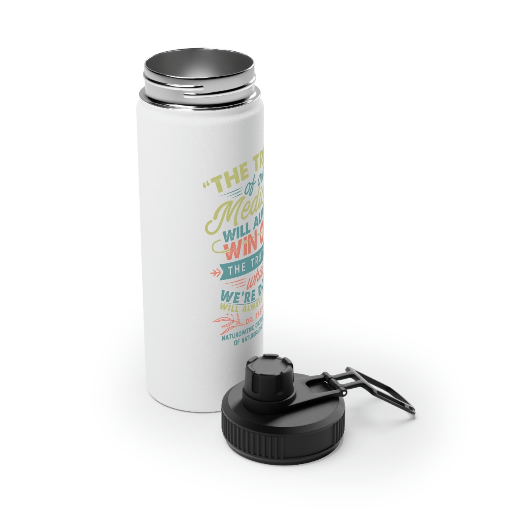 NTA Stainless Steel Water Bottle - Nutritional Therapy Association