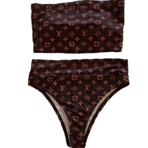 Brown LV Bikini