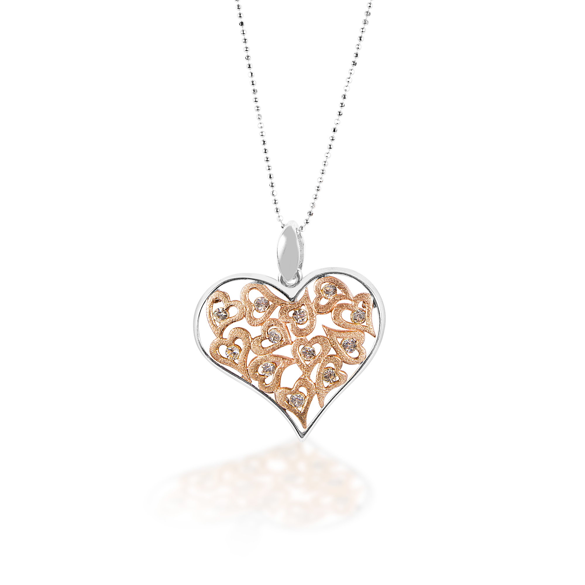 Paparazzi Retro Rhapsody Multi Heart Necklace | CarasShop