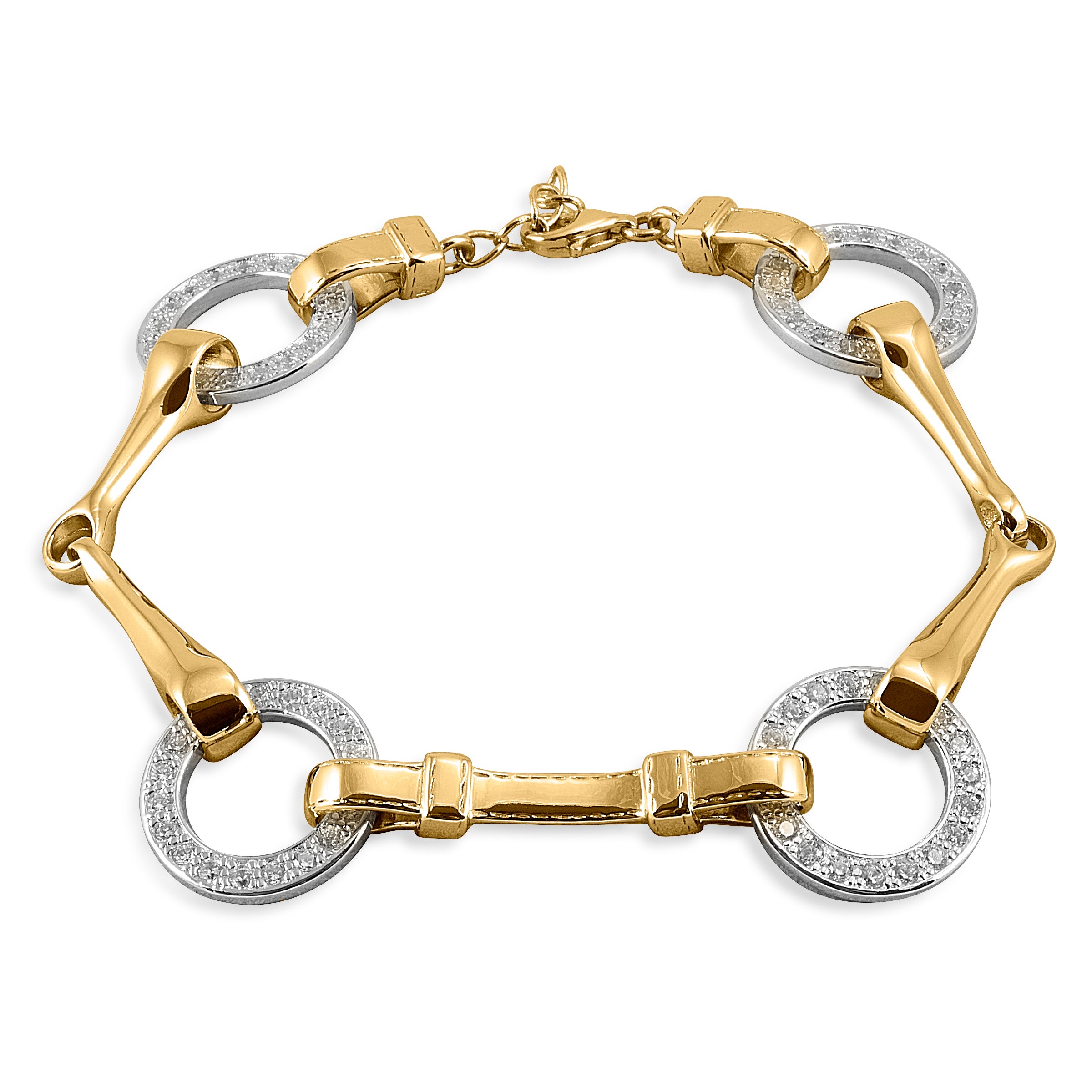 Kelly clochette bracelet Hermès Gold in gold and steel - 29038011