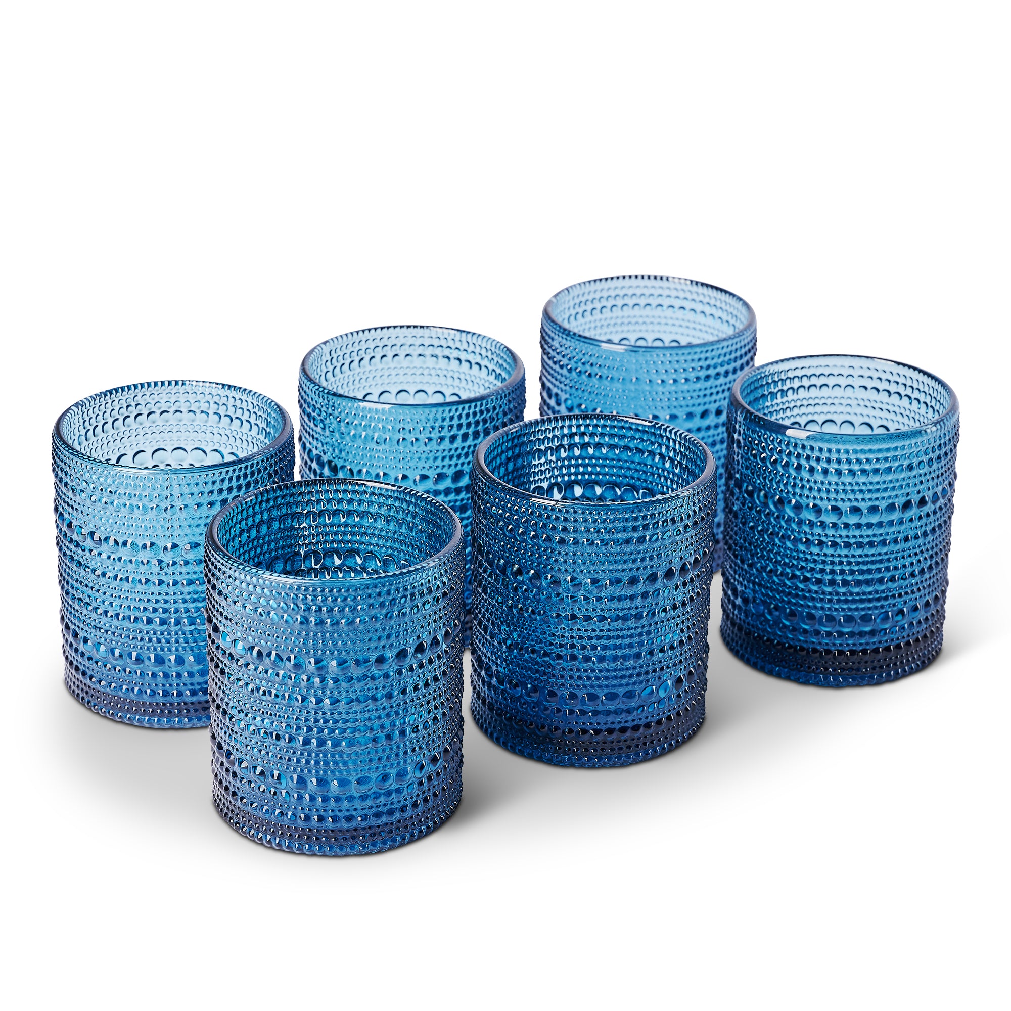 East Creek 11 Oz Double Glasses Beverage Colored Tumblers & Water Glasses,  Blue - Set Of 6 : Target