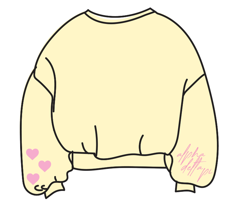 ARKANSAS ADPI HEAVYWEIGHT CREWNECK APRIL 2025