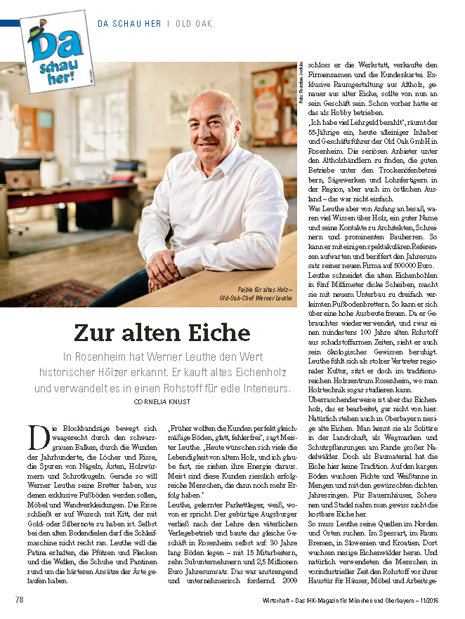 Zur alten Eiche IHK Magazin