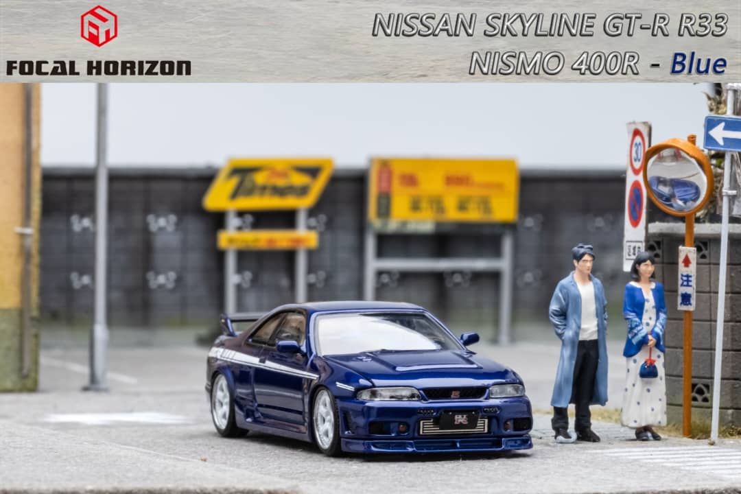 Focal Horizon 1/64 Nissan Skyline GT-R (R33) Nismo 400R in Blue