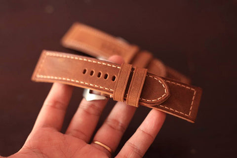 handcrafted leather watch straps