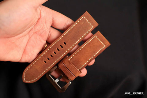 classy leather watch strap