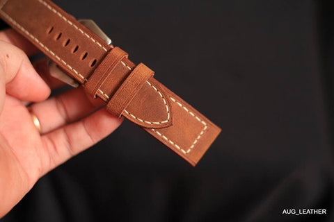 crazy horse leather watch strap