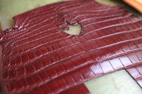 leather fashion alligator leather