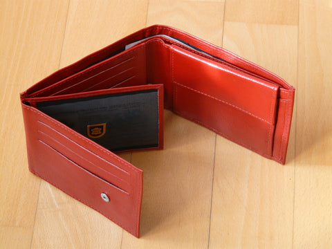 trifold leather men wallet