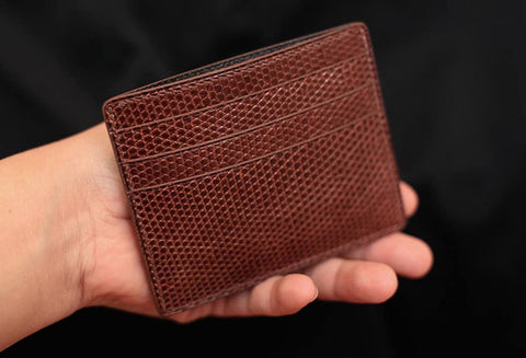 lizard leather wallet