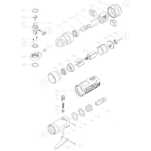 KTC エアーラチェットJAR341用パーツ リバースピン jar341-212 ...