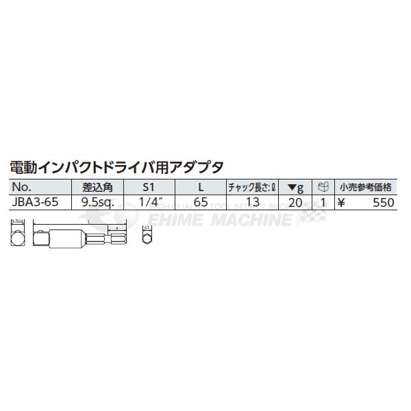 シナノ/SINANO 12.7ｓｑ ショートノーズインパクトレンチ SI-1460