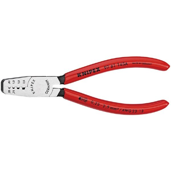 売れ筋ランキング クニペックス KNIPEX 9753-14 エンドスリーブ用自動調整圧着ペンチ 1個