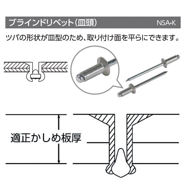 新発売 エビ ブラインドリベット アルミ アルミ製 ５−２ ３００本入 エコＢＯＸ