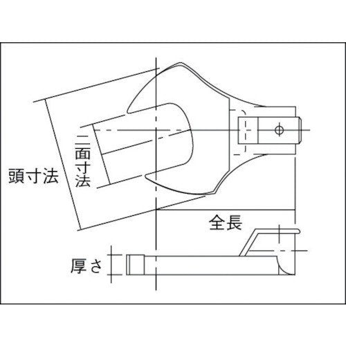 トーニチ ＳＨ型オープンヘッド 許容トルク２５．０ 二面寸法１８ｍｍ SH10DX18 東日製作所
