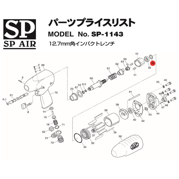 SP AIR パンチフランジツール SP-1600B