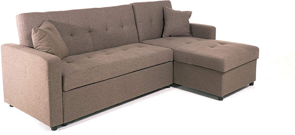 Hinton L Shaped Sofa Bed (Matching Recliner Chair Available) - Mattress Guru