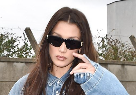 Bella Hadid wears Balenciaga sunglasses