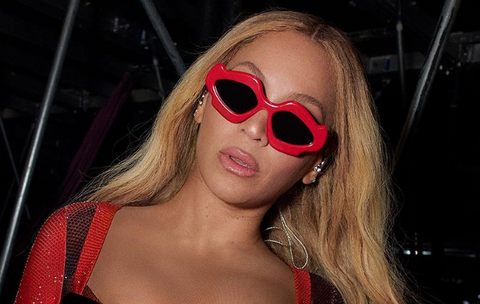 Superstar Beyonce rocking her YEROC by Corey Woods Vader sunglasses
