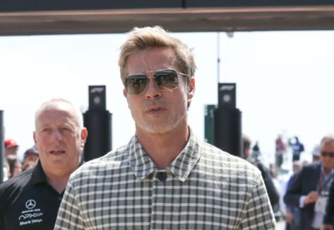 Brad Pitt Formula One British Grand Prix 2023 sunglasses