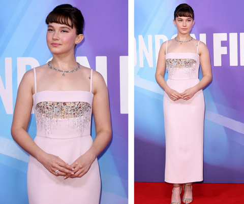 Cailee Spaeny wears Miu Miu to the 'Priscilla' London Film Festival Premiere