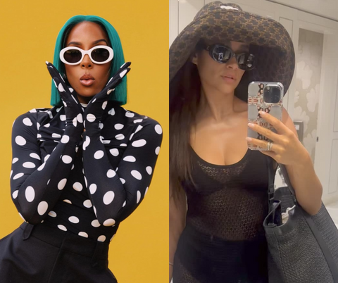 Kelly Rowland and Shay Mitchell wearing Celine sunglasses