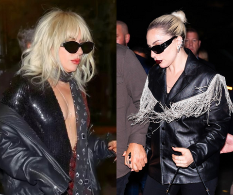 Lady Gaga wearing Celine sunglasses