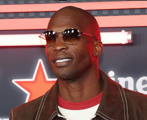 Chad Ochocinco wearing Ray-Ban at the Las Vegas Formula 1 Grand Prix