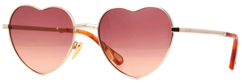 pink heart shape bridal sunglasses Chloe sunglasses