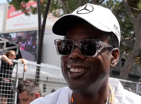 Chris Rock Monaco Grand Prix sunglasses 2023