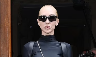 Christine Quinn wearing Balenciaga sunglasses