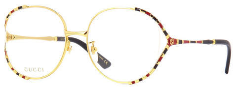 Gucci GG0596OA 003 - Gucci optical glasses with pattern temples perfect for the Chinese New Year occassion